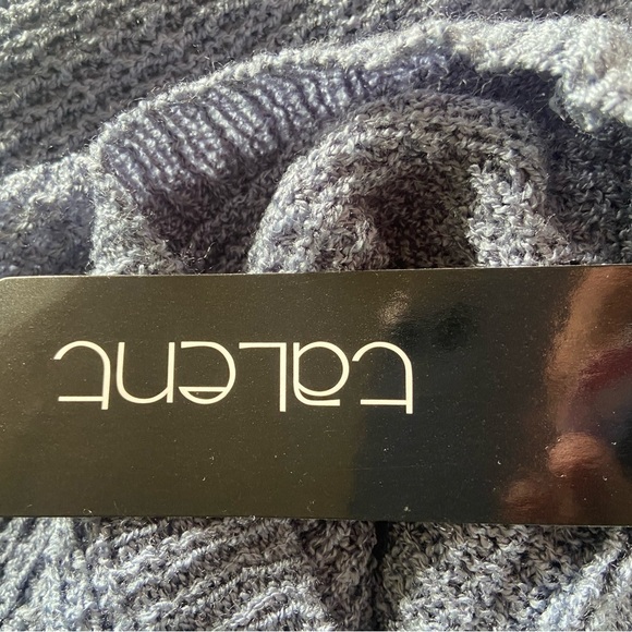 NEW W/Tag Talent Steel Blue Twisted Tie Sweater 2X Lightweight V-Neck - Picture 6 of 6